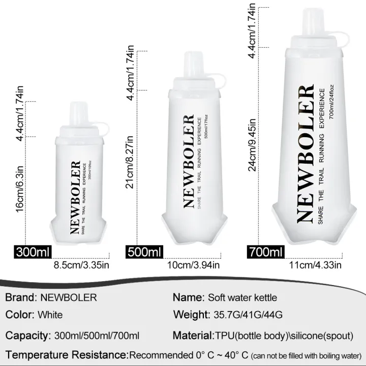 NEWBOLER%20300ml/500ml/700ml%20Soft%20Flask%20Foldable%20Silicone%20Water%20Bottle%20TPU%20Running%20Kettle%20for%20Outdoor%20Camping%20Running%20Cycling%20-%20Image%202