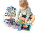 Soft Baby Books toys Montessori 3D Touch Feel High Contrast Cloth Book Sensory Early Learning games for kids Educational toys.