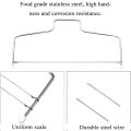 Double Wire Adjustable Cakes Cutter Stainless Steel Cupcakes Levelers Fondant Leveling Layer Slicer Baking Decorating Tool. 