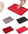 Non-Slip Pebble Flannel Bathroom Bath Rug Foam Pad Mat Shower Floor Carpet 40x60 Bathroom Rug Non-slip. 