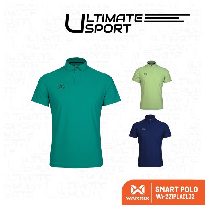 Warrix smart polo pure color polo shirt (WA-221PLACL32) navy blue/green/light green/blue