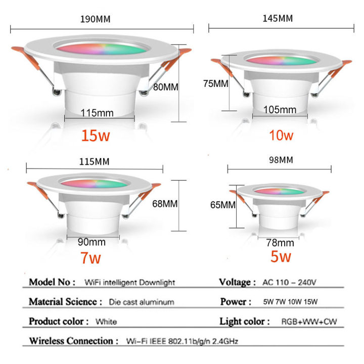 WiFi%20Smart%20LED%20Downlight%20Zigbee%20Down%20Light%20Dimmable%20Round%20Spotlight%205W%207W%2010W%2015W%20Color%20Change%20Alexa%20Google%20Home%20Vocie%20Control%20lightify%20-%20Image%202
