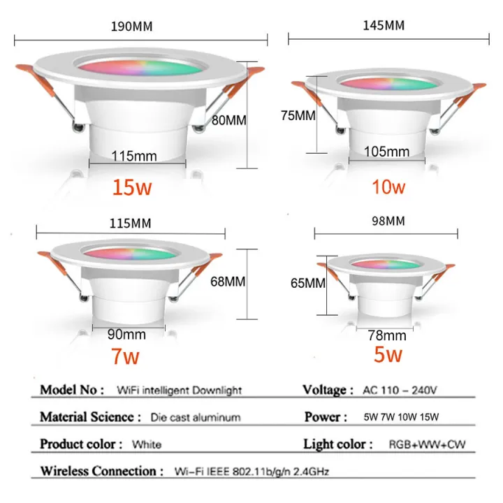 WiFi%20Smart%20LED%20Downlight%20Zigbee%20Down%20Light%20Dimmable%20Round%20Spotlight%205W%207W%2010W%2015W%20Color%20Change%20Alexa%20Google%20Home%20Vocie%20Control%20lightify%20-%20Image%202