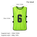 6/12PCS Kid's Football Pinnies Quick Dry Soccer Jersey Youth Sports Scrimmage Basketball Team Training Numbered Bibs Sports Vest.
