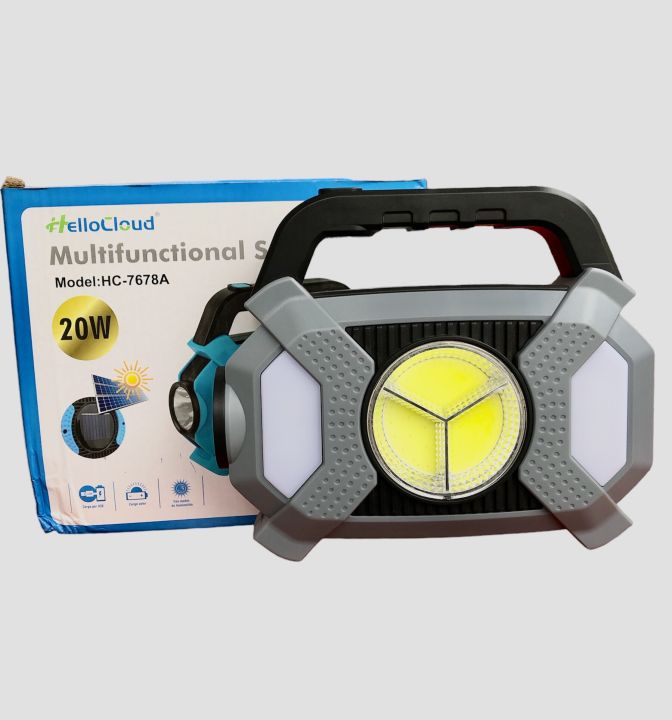 HC-7678 Multifunctional Rechargeable Portable  Emergency solar light  For Home and camping