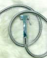 Square Toilets Bidet Push Shower Silver Colour.