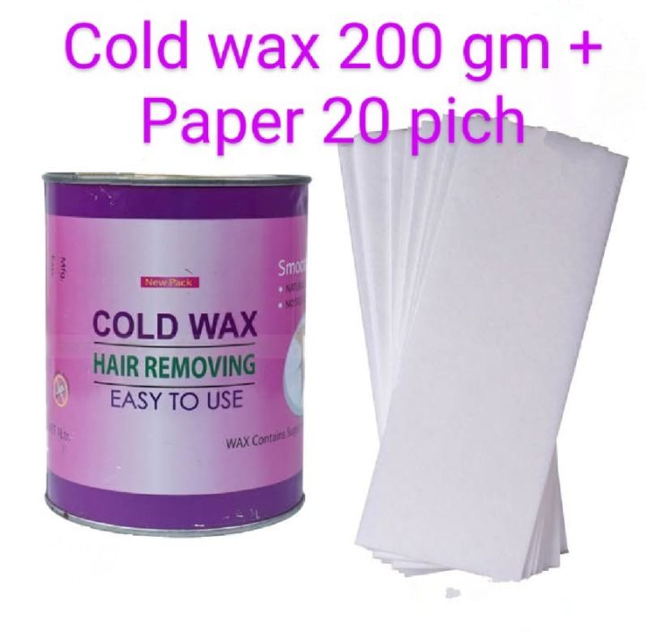 Mumtaz Cold wax 200gm + Paper 20 pich