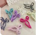 1 pcs heavy zircon and pearl embellished metal claw clip catcher large size- fancy hair accessory for women and girls. 