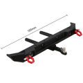 RCXAZ Metal Front Bumper and Rear Bumper with LED Lights for 1/10 RC Tracked Axial SCX10 III AXI03007 TRX-4 Upgrade.