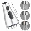 Kitchen Pull Out Faucet Sprayer Nozzle 3 Modes ABS Water Saving Bathroom Basin Sink Shower Spray Head for 1/2" Connection. 