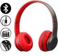 P47 Wireless Bluetooth Headphones 5.0 | Foldable Over-Ear Headset | Stereo Bass | Wireless + AUX + FM Radio + TF Card | Built-in Mic | Rechargeable Headphones for Android, iPhone, Laptop & PC.