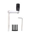 Router Lift Base Aluminum Alloy Router Table Saw Insert Plate Lifting System Base Kit for Small Trimming Machines.