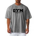 Oversized Loose Running T-Shirts Mens Gym Warriors Fitness Sports Half Sleeve T Shirt Summer Mesh Quick Dry Breathable Clothing.