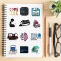 50PCS Cool Engineer Programming Network Coding Hacker Meme Stickers Vinyl DIY Computer Laptop Motorcycle Helmet Car Sticker. 