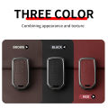 Metal Leather Car Key Case Cover For Honda Accord CRV CR-V URV UR-V Vezel City Civic Jazz BRV BR-V HRV HR-V Keychain Accessories. 
