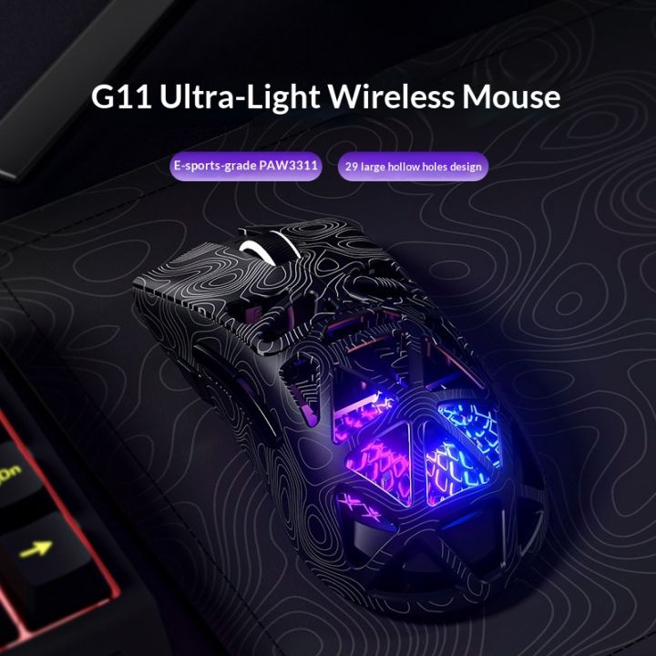 FURYCUBE%20G11%20Tri-Mode%20Wireless%20Mouse%20PAW3311%20Lightweight%20Honeycomb%20Design%20RGB%20Backlit%20Gaming%20Mouse%20For%20PC%20Gamer%20-%20Image%207