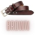 MODEL: NBB- 02 Pure Cow Leather Stylish Plain Casual Belt. 