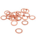 100 PCS Premium Copper Sealing Crush Washers Assortment Kit,Flat Ring Oil Drain Plug Crush Washer Gasket Seal Assortment Set. 