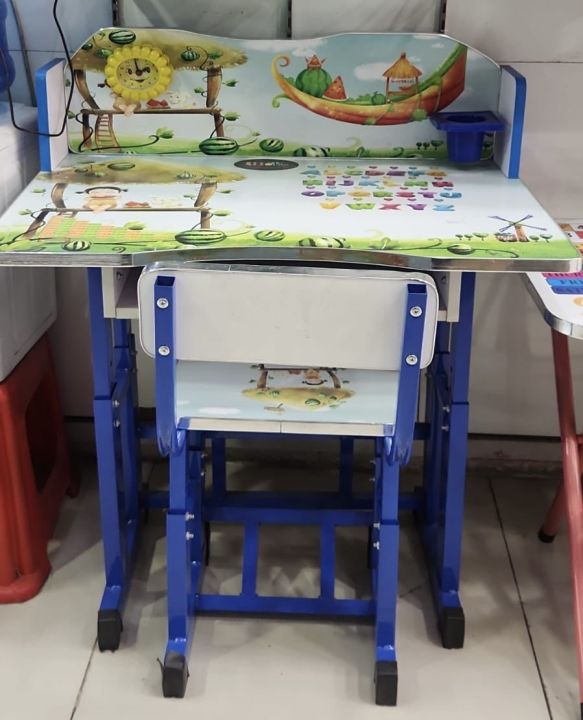 Kids%20Children%20Study/Homework%20%20Table%20With%20Chair%20Set%20,%20Adjustable%20Height%20-%20Image%203