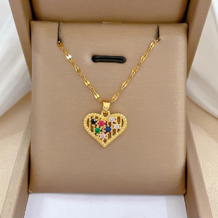 Trendy%20Heart%20Stainless%20Steel%20Zirconia%20Necklaces%20For%20Women%20Girls%20Love%20Gold%20Color%20Metal%20Necklace%20Party%20Birthday%20Daily%20Jewelry%20-%20Image%208