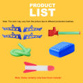 Kids Foot Pedal Air Pump Rocket Launcher Toy Kit Foam Rocket Accessories Boys Girls Outdoor Jumping Sport Launch Rocket Game Toy. 