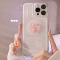 Clear Case with Pink Bow for iPhone 15 14 13 12 11 Pro Max Plus 7 8 SE XS, Cute Transparent Stylish Shockproof Protective Cover. 