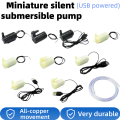 10-1PCS,DC 5V 3V Micro Submersible Motor Pump Silent Portable Submersible Water Pump USB for Fish Tank Fountain Aquarium Garden.
