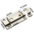 Stainless steel towal bolt with screw door lock kundi automatic button. 