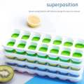 14 Grids Reusable Silicone Ice Cube Mold Lids Freezer Summer Fruit Ice Maker Custom Logo Kitchen Tools.