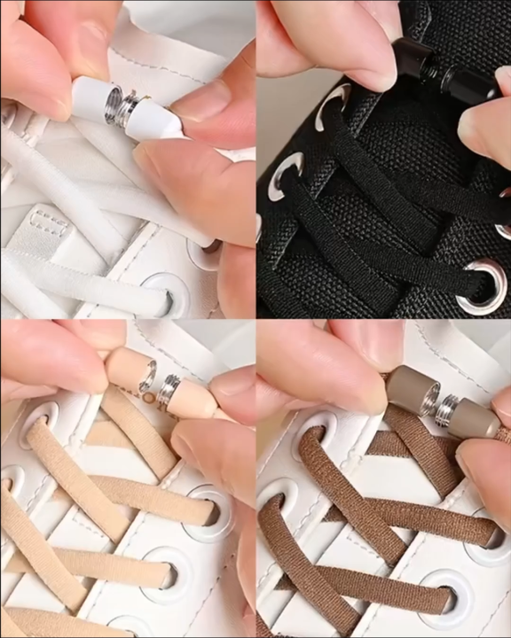 Quality No Tie Shoe Laces Elastic Shoelaces-1set/pair