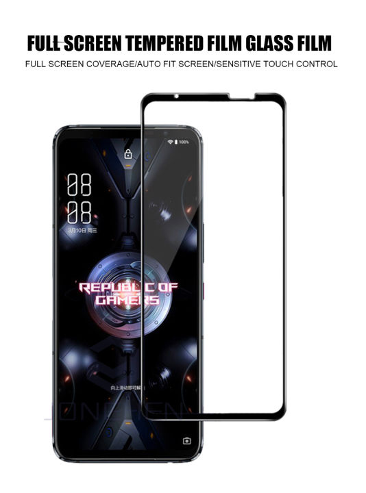 Asus ROG Phone 6 _ Hd+ OG Tempered Glass Screen Protector (Full Screen Coverage)