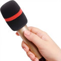 Microphone Sponges Sleeve Anti-Rolling Mic Protection Ring Rod Silicone Wireless Handheld Holder for Mic KTV DJ Device.