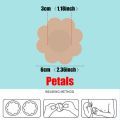 50Pcs Cloth Nipple Cover Teat Hide Women Nipple Pasties Piece Breast Petals Invisible Bra Padding Chest Sticker Patch Covers. 