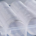 100Pcs Coin Box Clear 30mm Round Coin Cases Storage Capsules Display Cases Protection Organizer Collectibles Gifts Holder. 