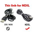 10pcs NDSL USB Charger Power Cable Line Charging Cord Wire for DS Lite DSL NDSL 1.2m Black.