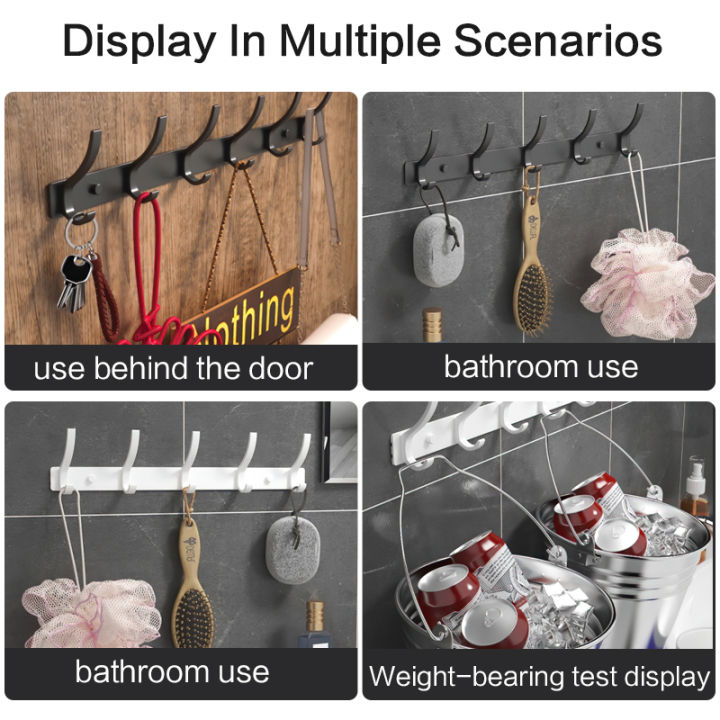 YUNJIEYA%20Black%20white%20Folding%20Robe%20Hooks%20Towel%20Hanger%20Nail%20Wall%20Rack%20Hooks%20Coat%20Clothes%20Holder%20for%20Bathroom%20Kitchen%20Accessories%20-%20Image%206