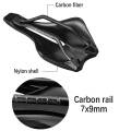 Bicycle Saddle Carbon Rail Ultralight Road/MTB Bike Saddles 245x139mm.