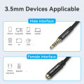 Vention 3.5mm Jack Audio Extension Cable for Car PC TV Laptop Switch Male to Female Stereo 3.5 Headphone Aux Extend Adapter Cord. 