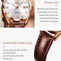 【New Trend】OLEVS Classics Leather Strap Quartz Watch for Women Fashion Elegant Diamond Ladies Watch Waterproof Date Women's Quartz Watch. 