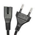 AC EU Power Cable 2 Pin Plug 150CM 2*0.75 2 - prong Copper Cord Cable Lead Wire Recharge Fan,Light Charger. 
