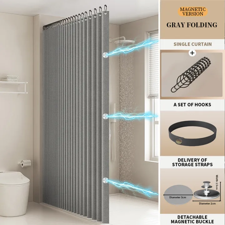 Fashionable%20Foldable%20Double-Sided%20Magnetic%20Shower%20Curtain%20Thick%20Fabric%20Home%20Decor%20Shower%20Partition%20Curtain%20for%20Bathroom%20Decor%20-%20Image%207