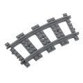 10pcs/50pcs City Straight/Curved Rails Trains Tracks Assembled Building Blocks Parts Railways DIY 53400/53401 Toys MOC Bricks. 
