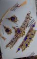 Afghani Jewellery Set Blue Golden Turkish Jewllery. 