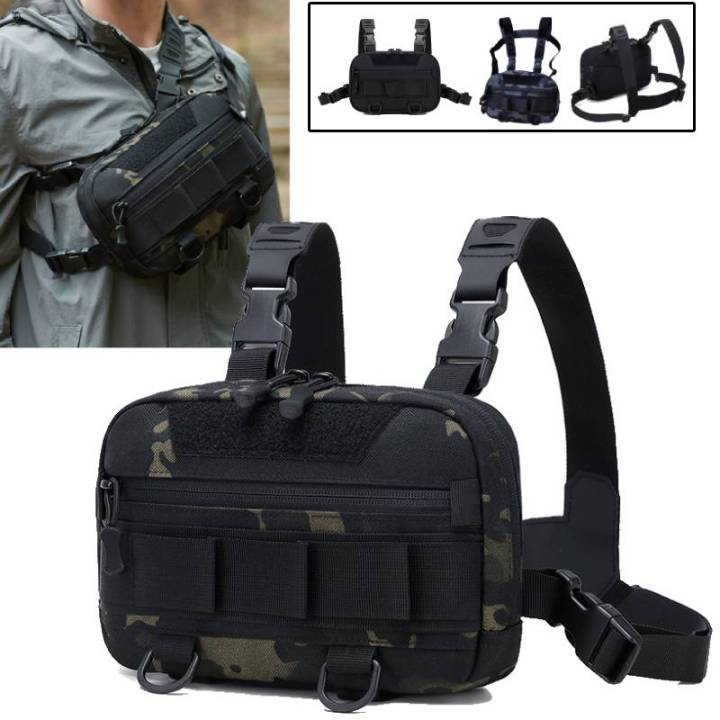 Fishing Waist Bag Men's Chest Bag Sports Molle Hunting Rig Pouch Outdoor Climbing Cycling Running Backpack Fanny Pack