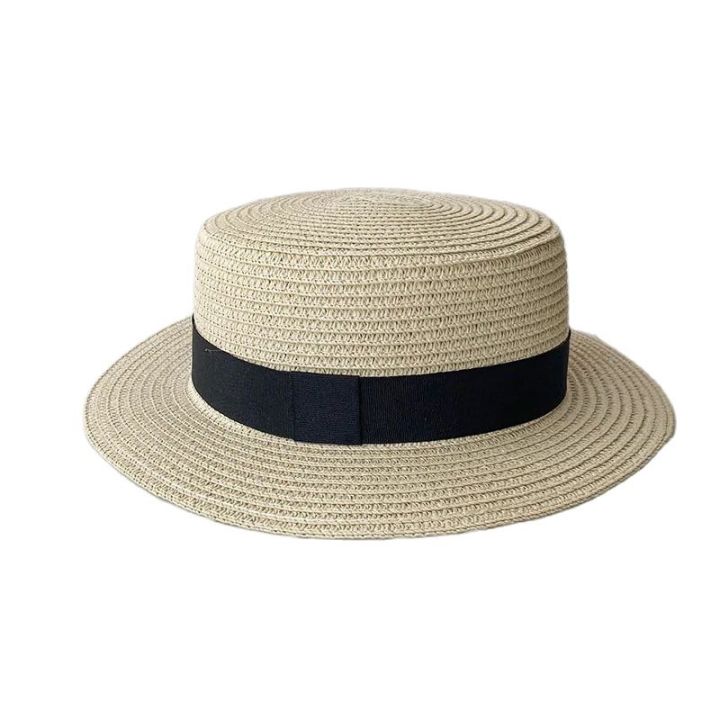 Korean%20Summer%20Men's%20and%20Women's%20Top%20Hats%20Straw%20Hats%20Sunshade%20Sunscreen%20Hats%20Beach%20Vacation%20Travel%20Hat%20-%20Image%203