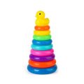 Animal Rainbow Stacking Ring Tower Stapelring Kids Montessori Toys Early Education Teaching Aids Wood Baby Toys Gift Stack Rings. 