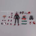 Miles Morales Spider Man Action figures 15cm Multi-Accessories Super Hero Spiderman Movable Statues Model Collectible Ornaments. 