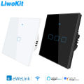 LiwoKit WiFi Smart Ewelink Light Switches EU Square Wall Touch Glass Panel Wireless Control By Alexa  Home lightify. 