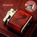 Lighter Pressed Ignition Solid Wood High-End Windproof Durable Vintage Old-Fashioned Gifts. 