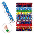 12/36Pcs Spiderman Braclet Party Favor Kids Spidey Birthday Party Supplies The Avenger Slap Bracelets Classroom Toys Wrist Bands. 